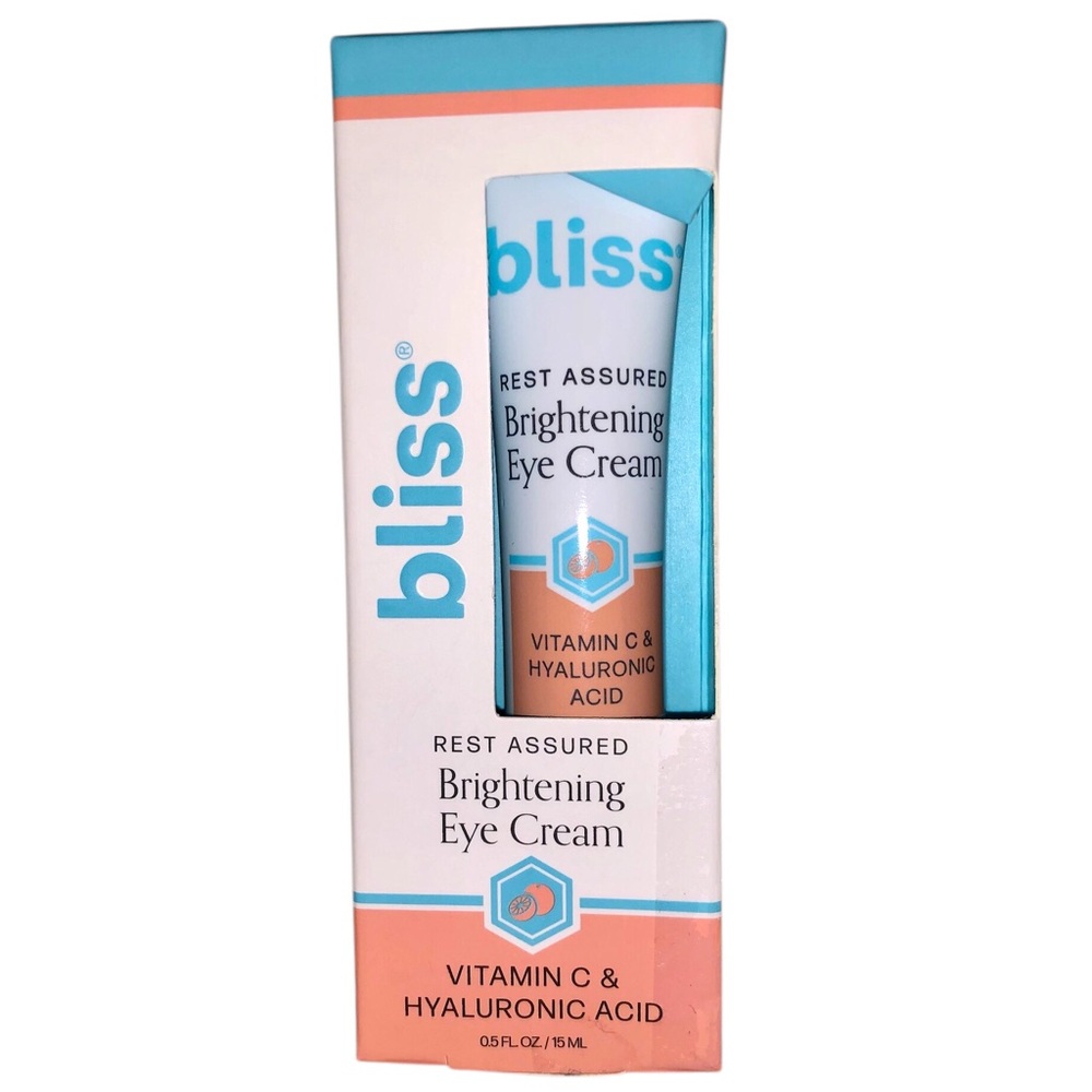 BNIB Bliss Brightening Eye Cream Vitamin C & Hyaluronic Acud